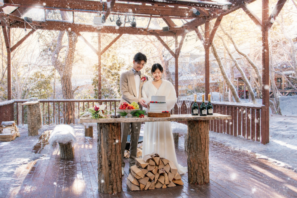 【札幌で冬の少人数結婚式をご検討の方へ】雪景色もおもてなしになるsansouテラスが生まれ変わります！
